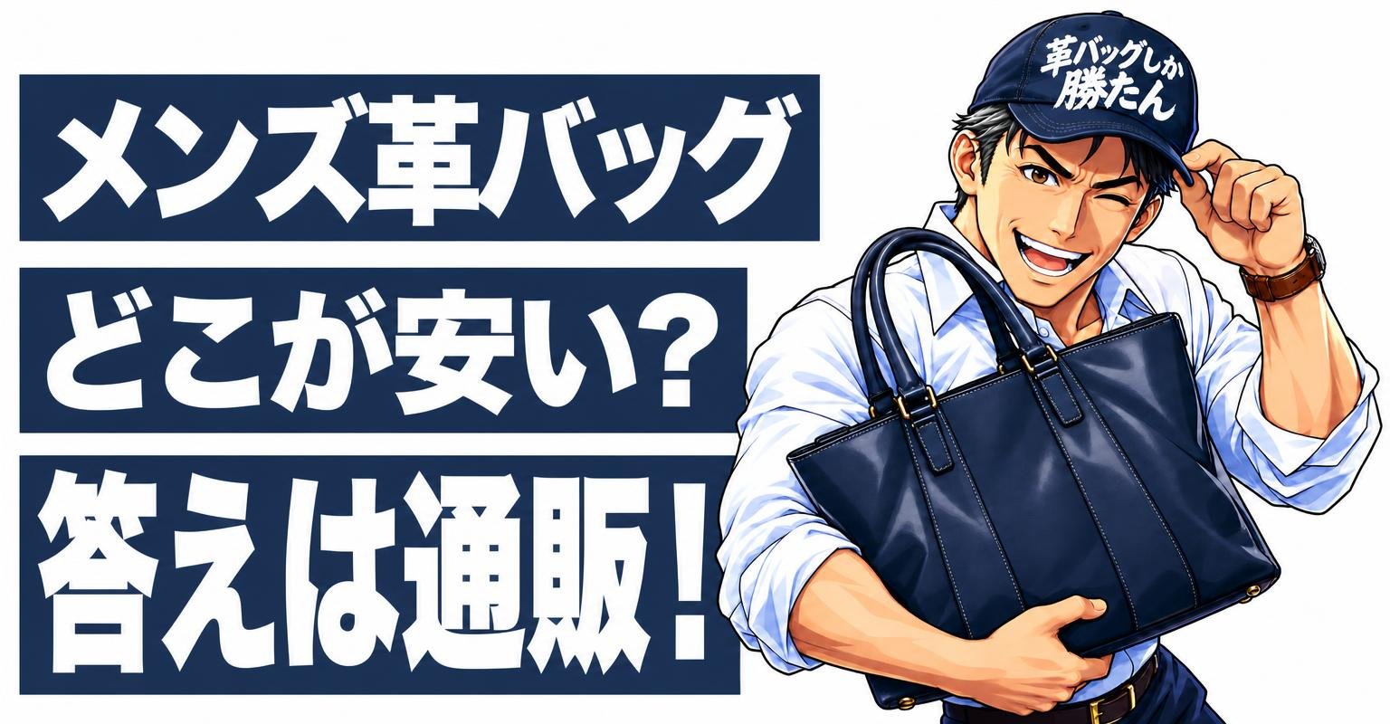 メンズの革バッグはどこが安い?店舗と通販のメリット・デメリットも比較
