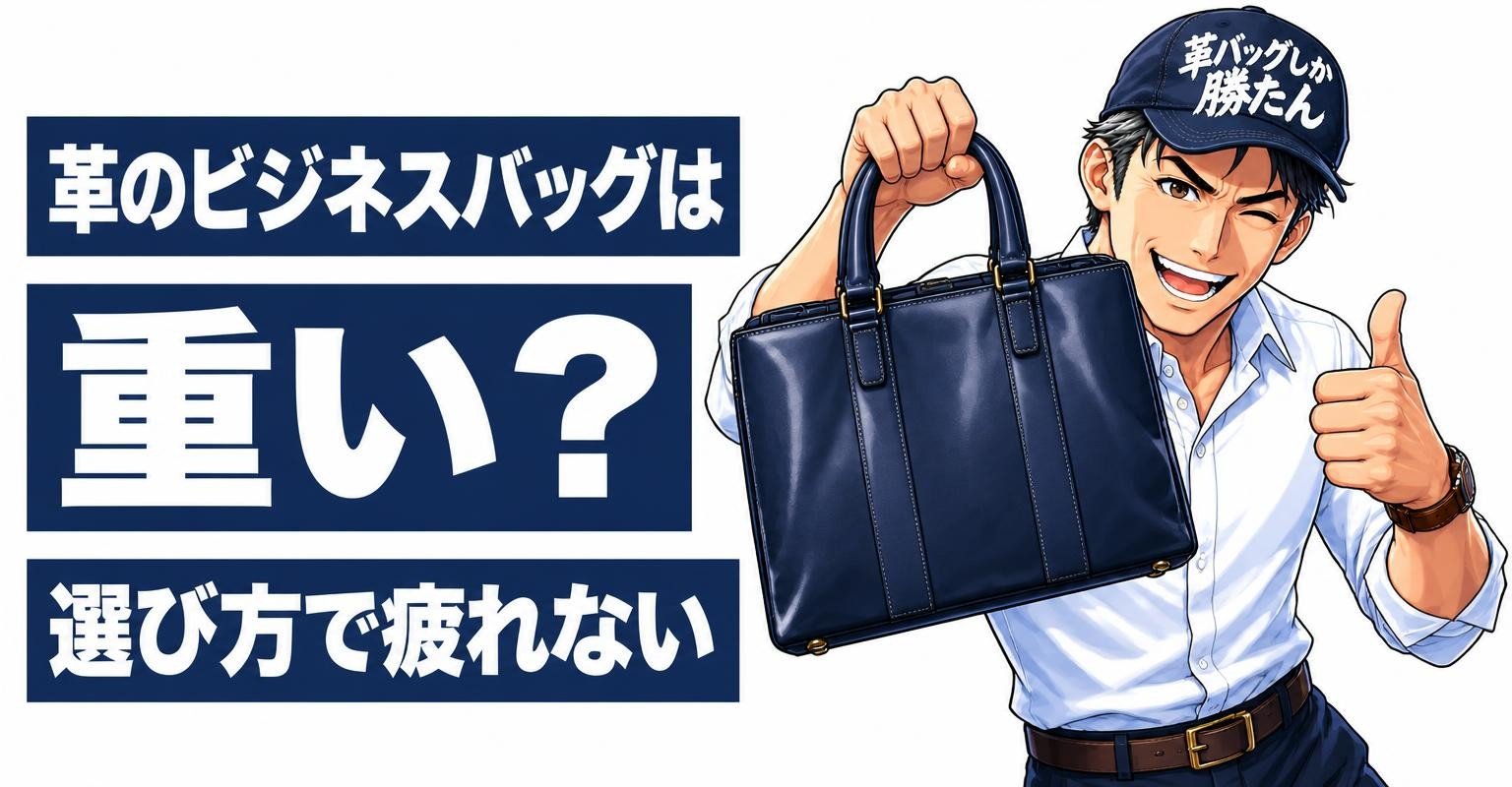 革のビジネスバッグは重い？疲れない選び方と対策