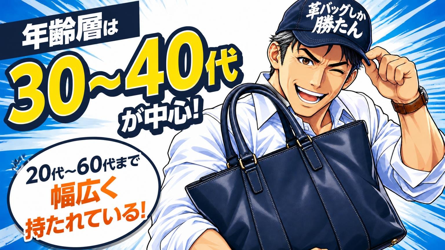 エルゴポックのバッグの年齢層は30〜40代が中心｜20代〜60代まで幅広く持たれている