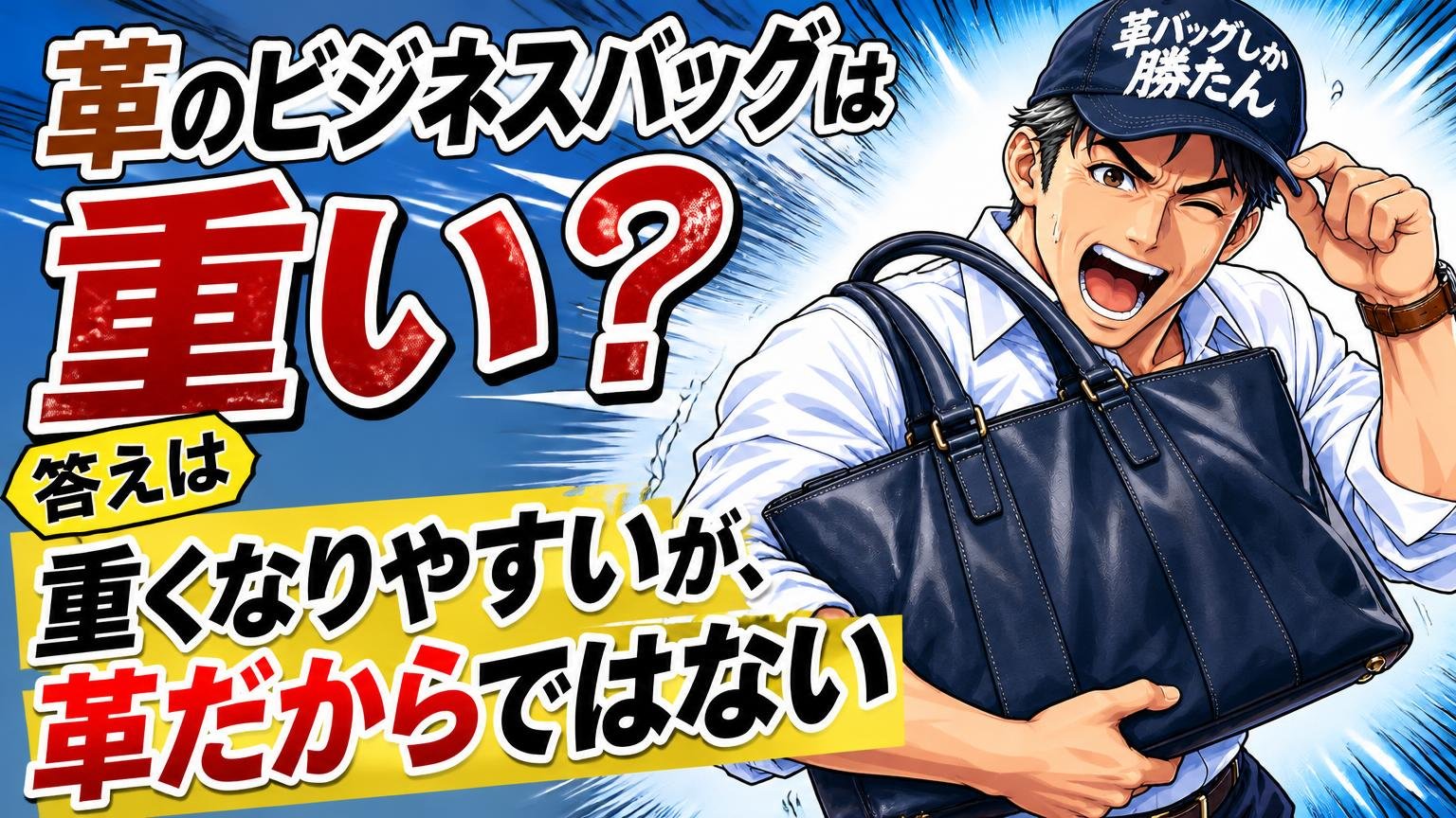 革のビジネスバッグは重い？答えは「重くなりやすいが、革だからではない」