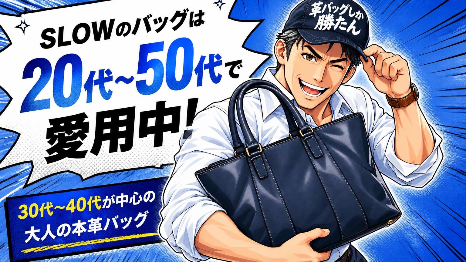 SLOW(スロウ)のバッグの年齢層は30代〜40代が中心|20代〜50代まで男女で使われている