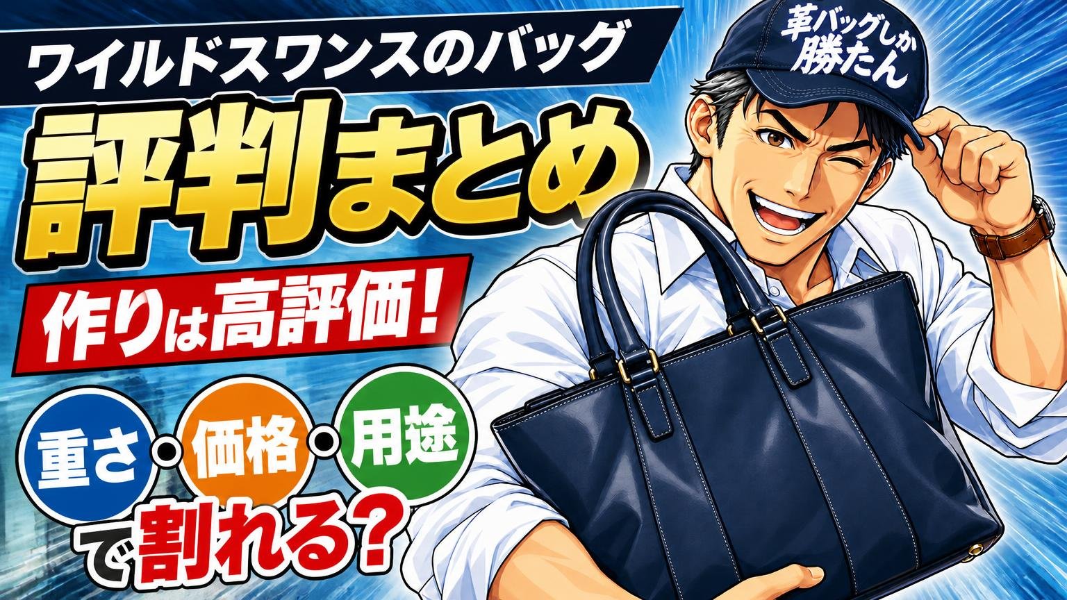 ワイルドスワンズのバッグの評判まとめ｜作りは高評価、ただし「重さ・価格・用途」で割れる