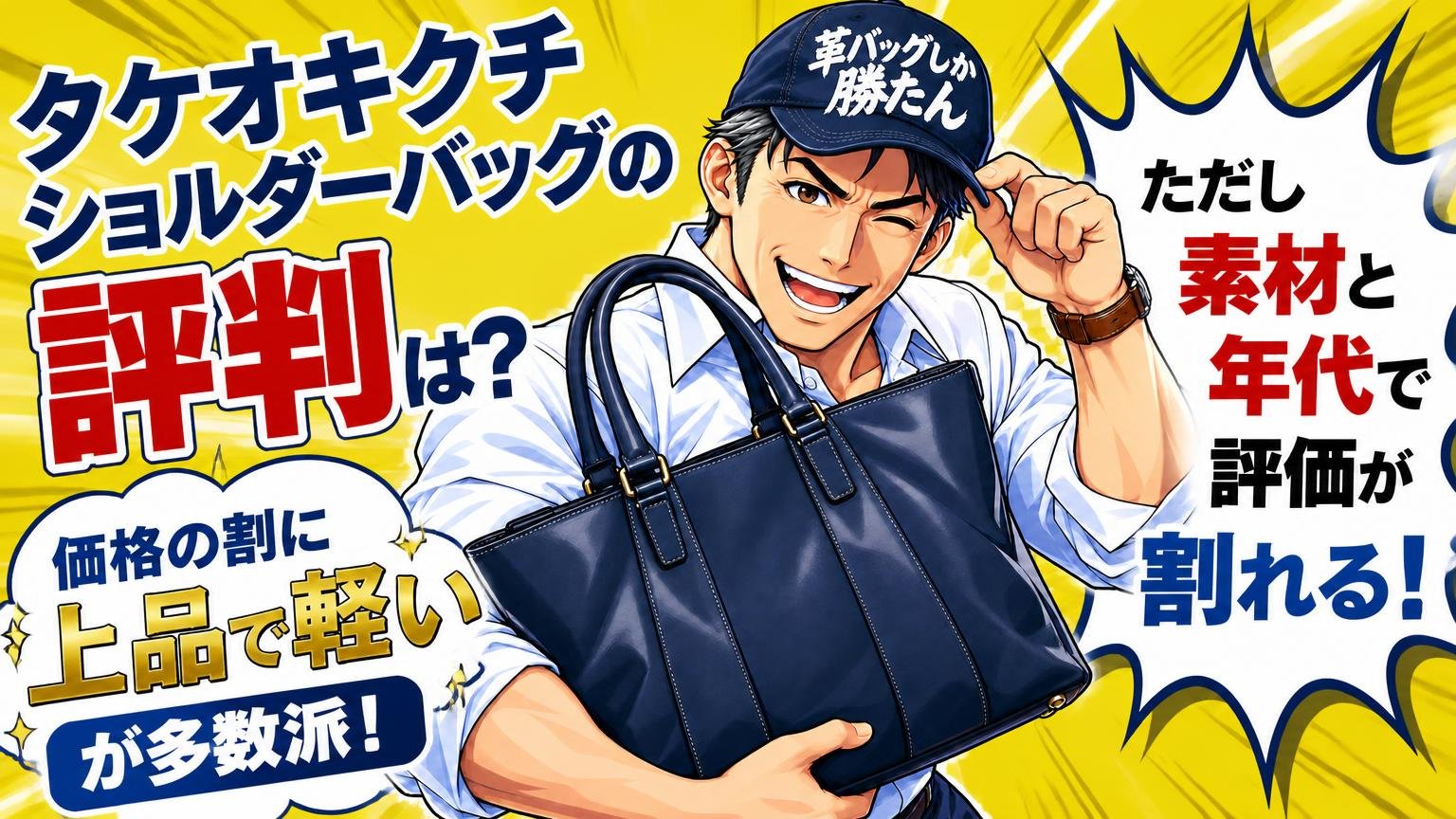 タケオキクチのショルダーバッグの評判は「価格の割に上品で軽い」が多数派｜ただし素材と年代で評価が割れる