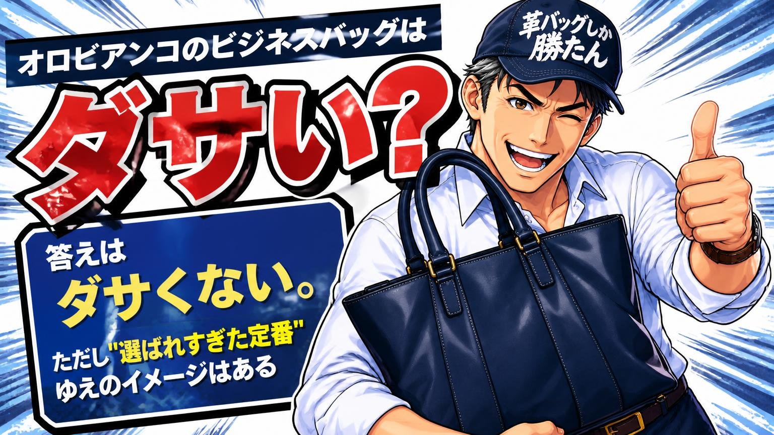 オロビアンコのビジネスバッグはダサい?答えは「ダサくない。ただし"選ばれすぎた定番"ゆえのイメージはある」