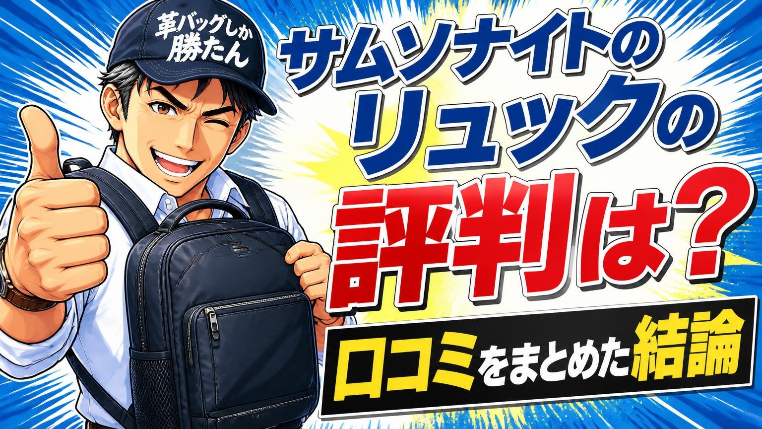 サムソナイトのリュックの評判は?口コミをまとめた結論