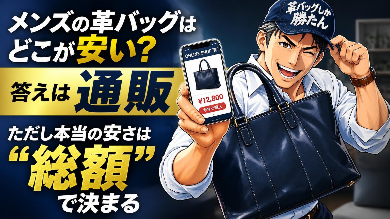 メンズの革バッグはどこが安い?答えは「通販」、ただし本当の安さは"総額"で決まる