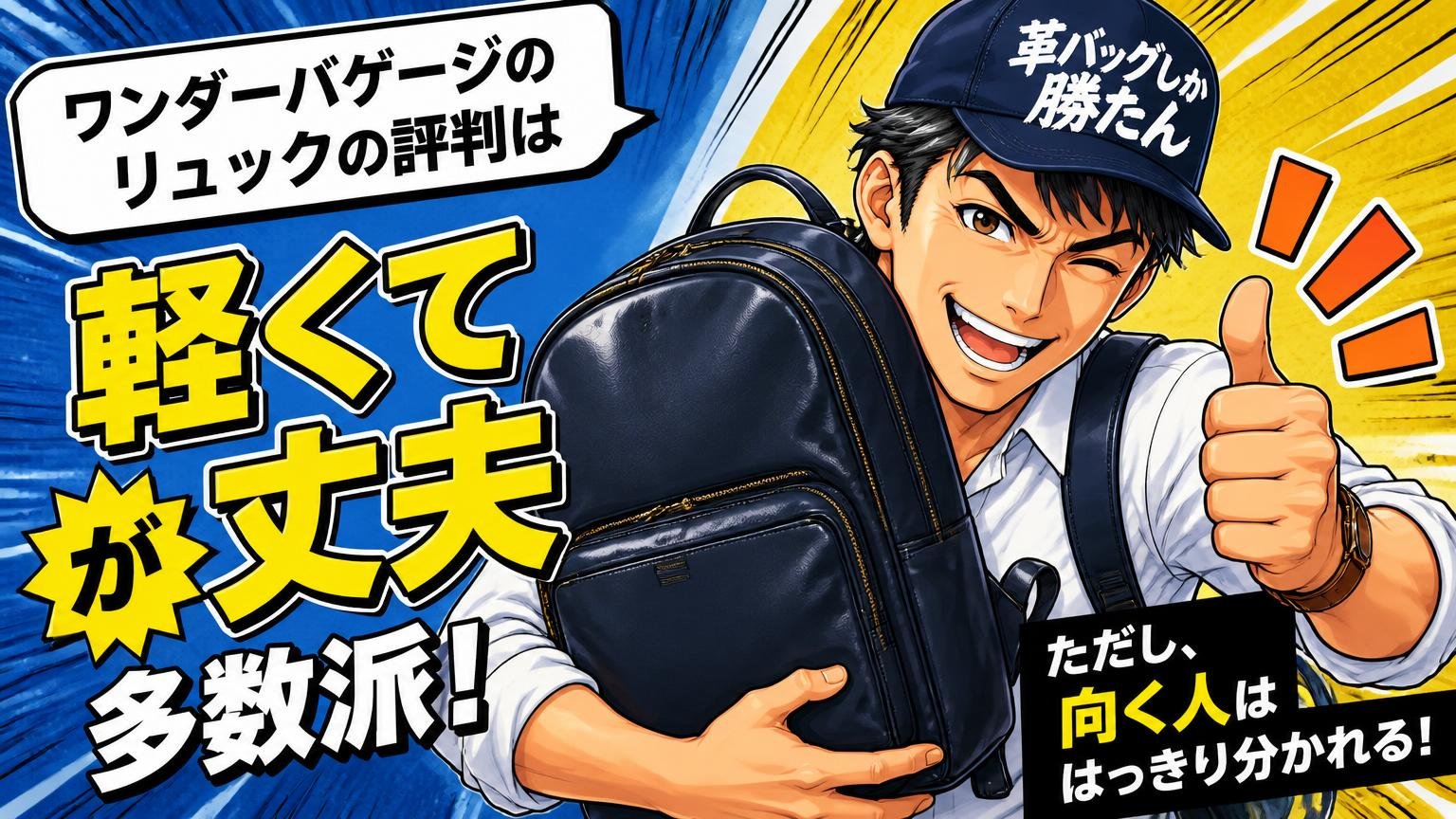 ワンダーバゲージのリュックの評判は「軽くて丈夫」が多数派、ただし向く人ははっきり分かれる
