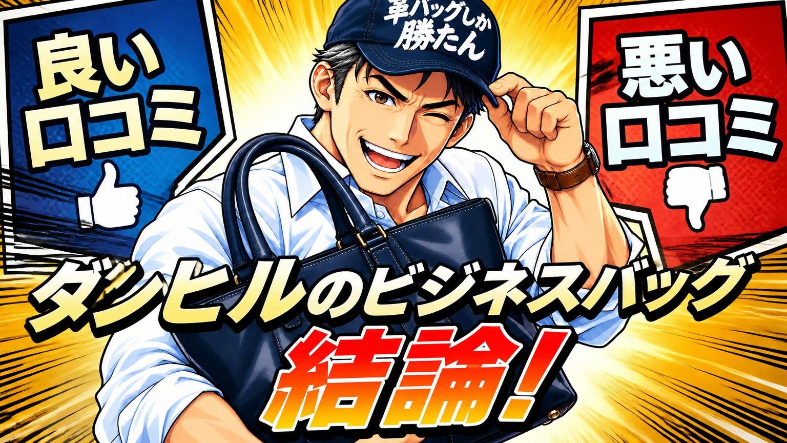 ダンヒルのビジネスバッグの評判は?良い口コミ・悪い口コミの結論