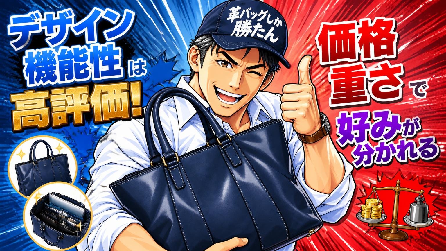 ハートマンのビジネスバッグの評判は「デザインと機能性は高評価、価格と重さで好みが分かれる」