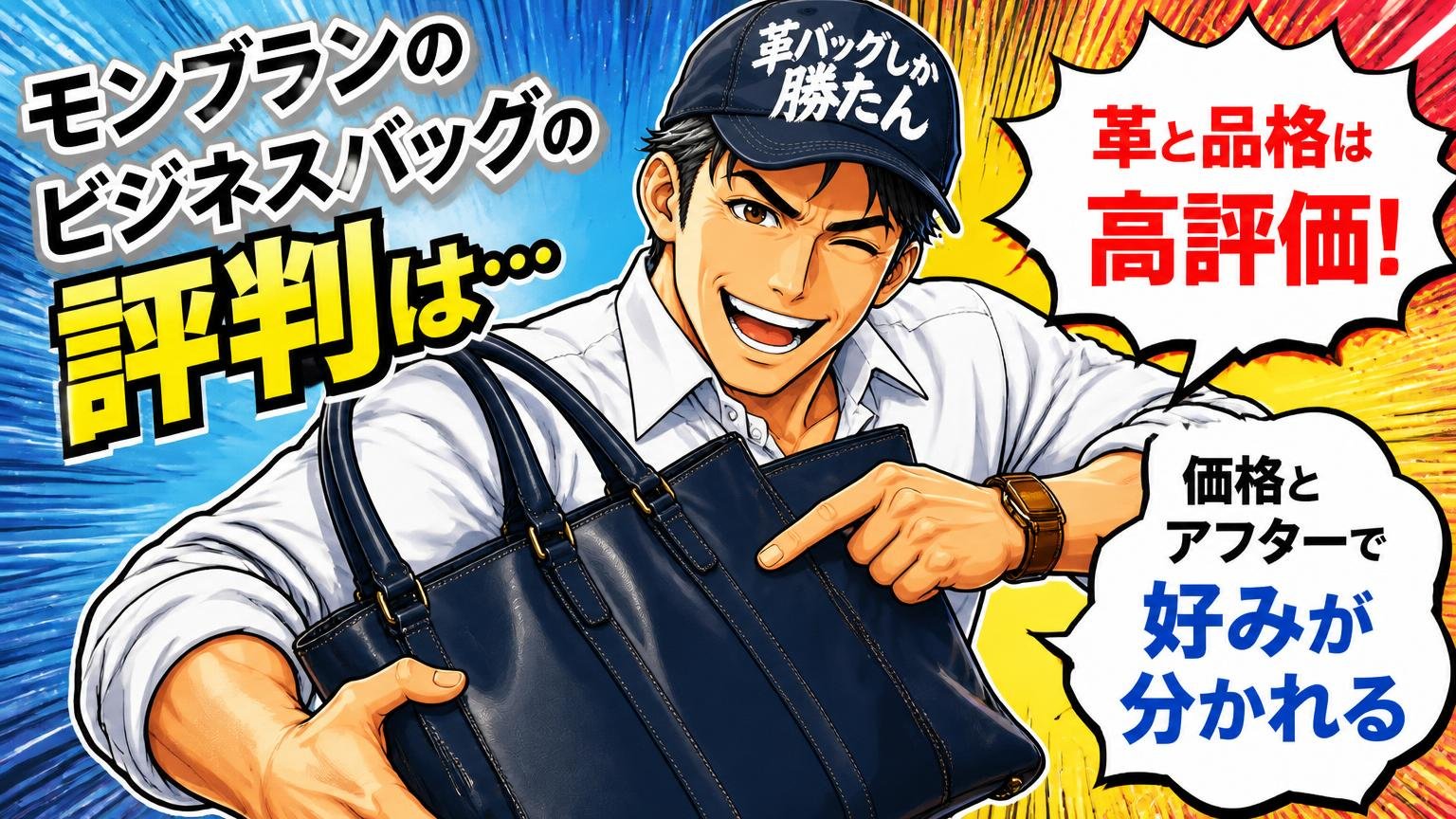 モンブランのビジネスバッグの評判は「革と品格は高評価、価格とアフターで好みが分かれる」