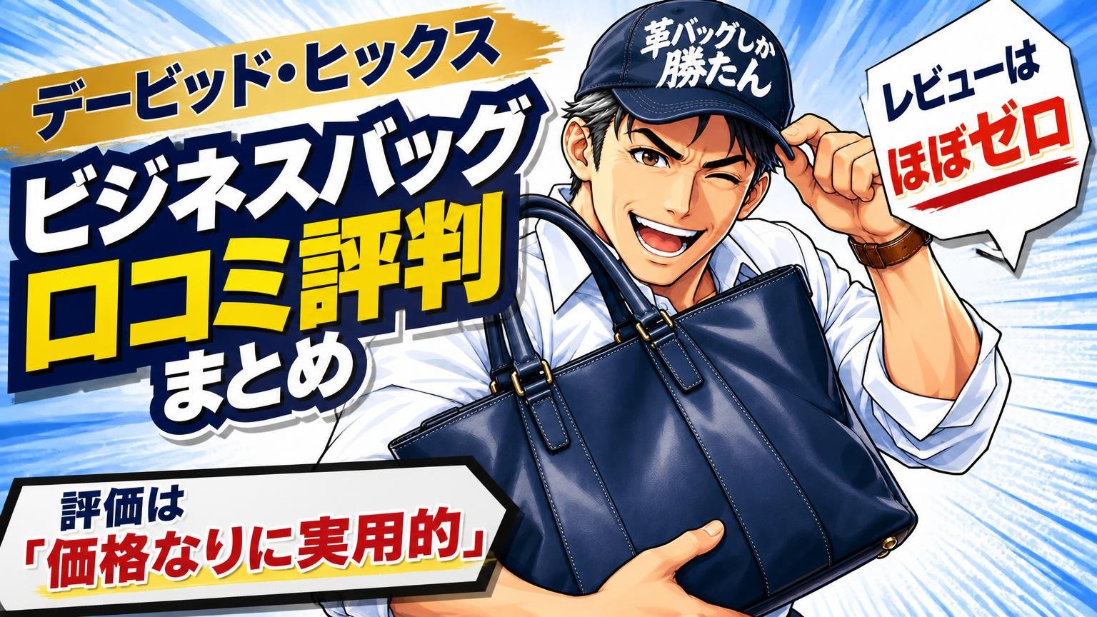 デービッド・ヒックスのビジネスバッグの口コミ評判まとめ｜レビューはほぼゼロ、評価は「価格なりに実用的」
