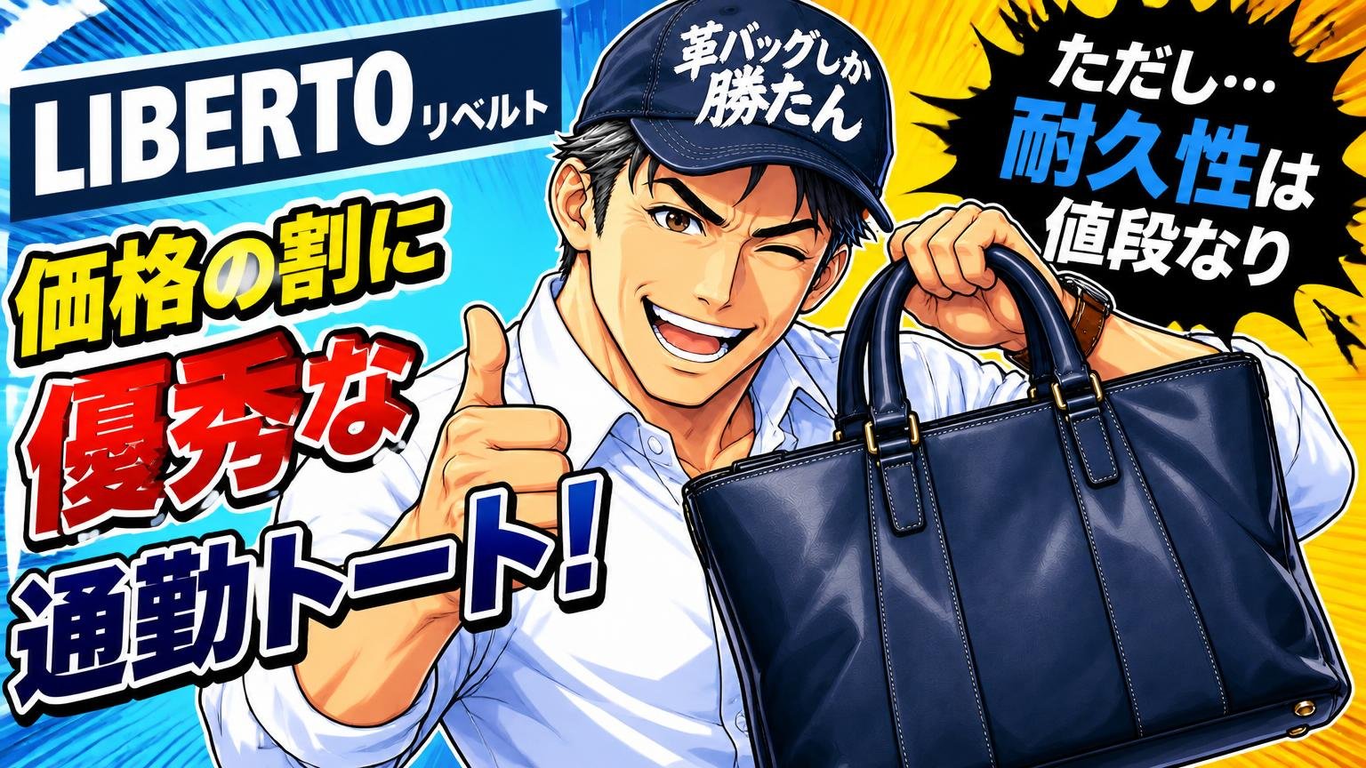 LIBERTO(リベルト)のビジネスバッグの評判は「価格の割に優秀な通勤トート、ただし耐久性は値段なり」
