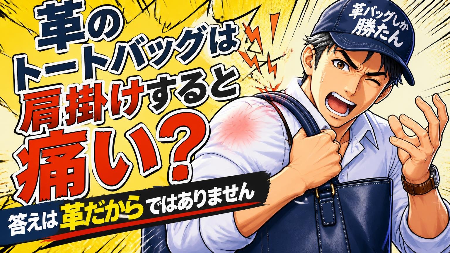 革のトートバッグは肩掛けすると痛い？答えは「革だから」ではありません