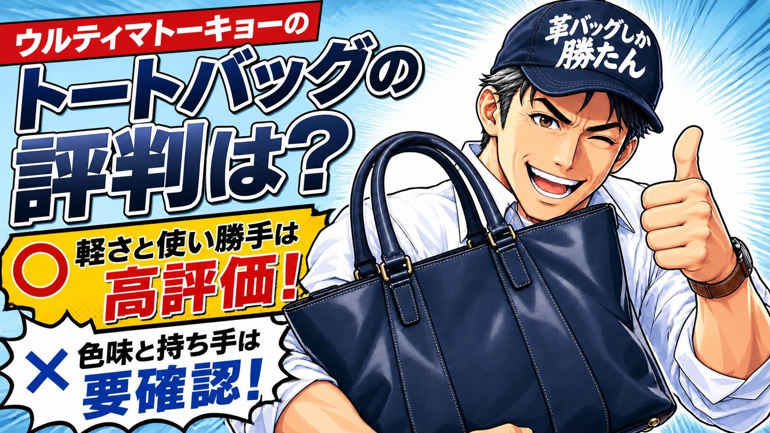 ウルティマトーキョーのトートバッグの評判は？結論「軽さと使い勝手は高評価、色味と持ち手は要確認」