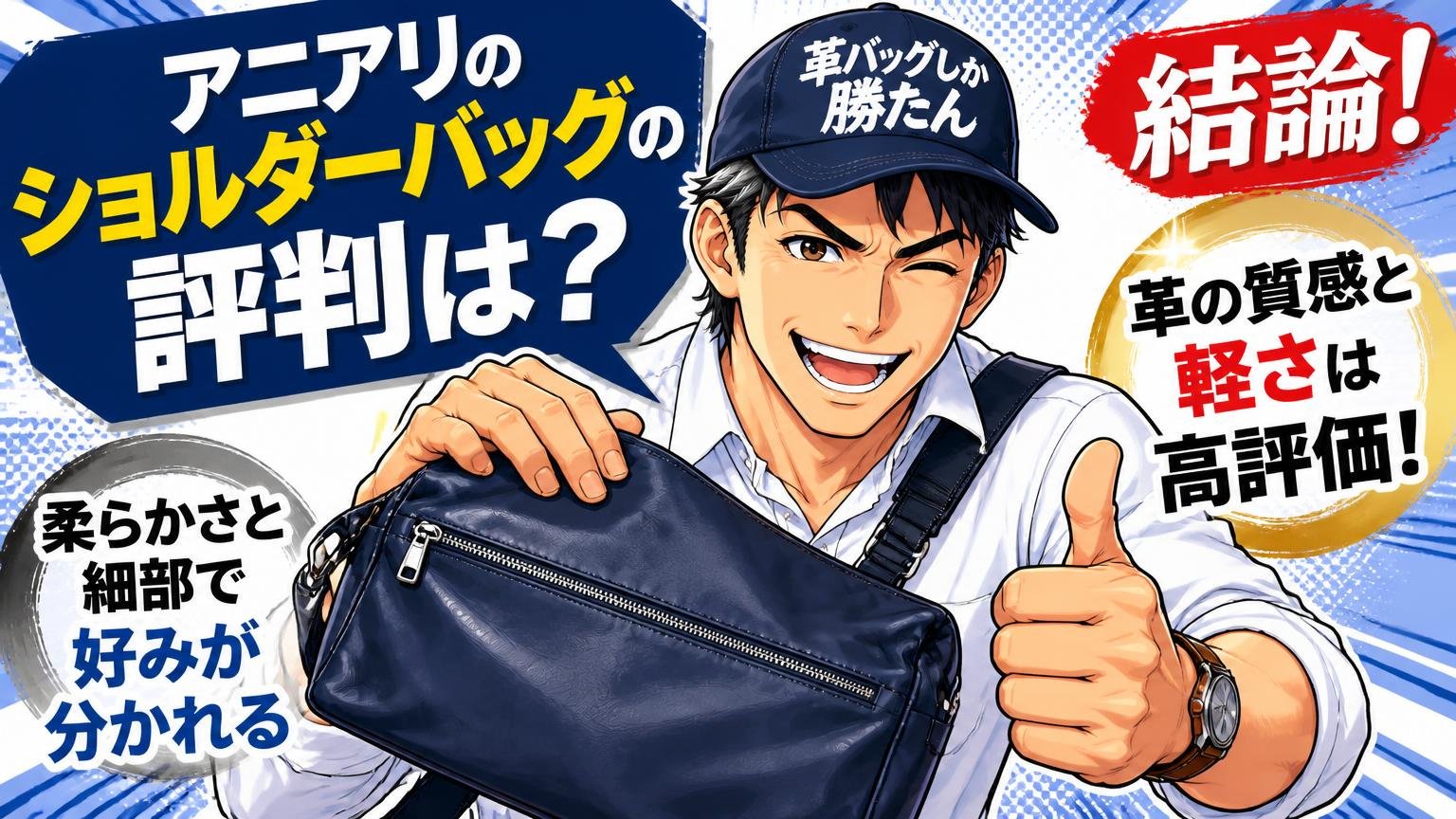 アニアリのショルダーバッグの評判は？【結論】革の質感と軽さは高評価、柔らかさと細部で好みが分かれる