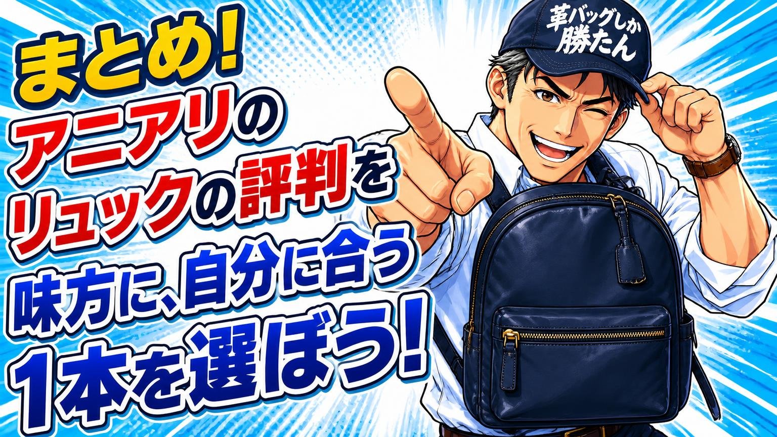 まとめ｜アニアリのリュックの評判を味方に、自分に合う1本を選ぼう