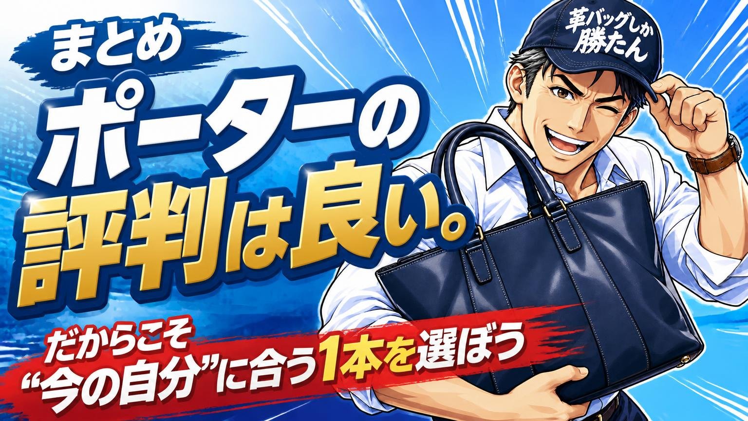 まとめ｜ポーターの評判は良い。だからこそ“今の自分”に合う1本を選ぼう