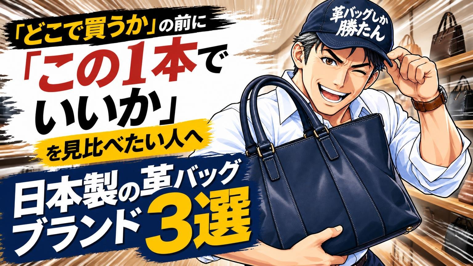 「どこで買うか」の前に「この1本でいいか」を見比べたい人へ：日本製の革バッグブランド3選