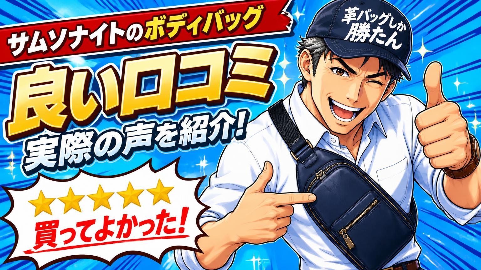 サムソナイトのボディバッグの良い口コミ｜実際の声を紹介