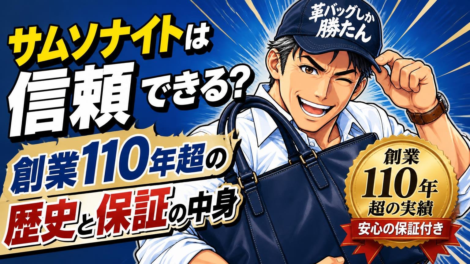 サムソナイトは信頼できる？創業110年超の歴史と保証の中身