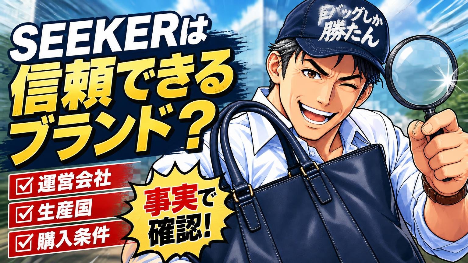 SEEKERは信頼できるブランド？運営会社・生産国・購入条件を事実で確認