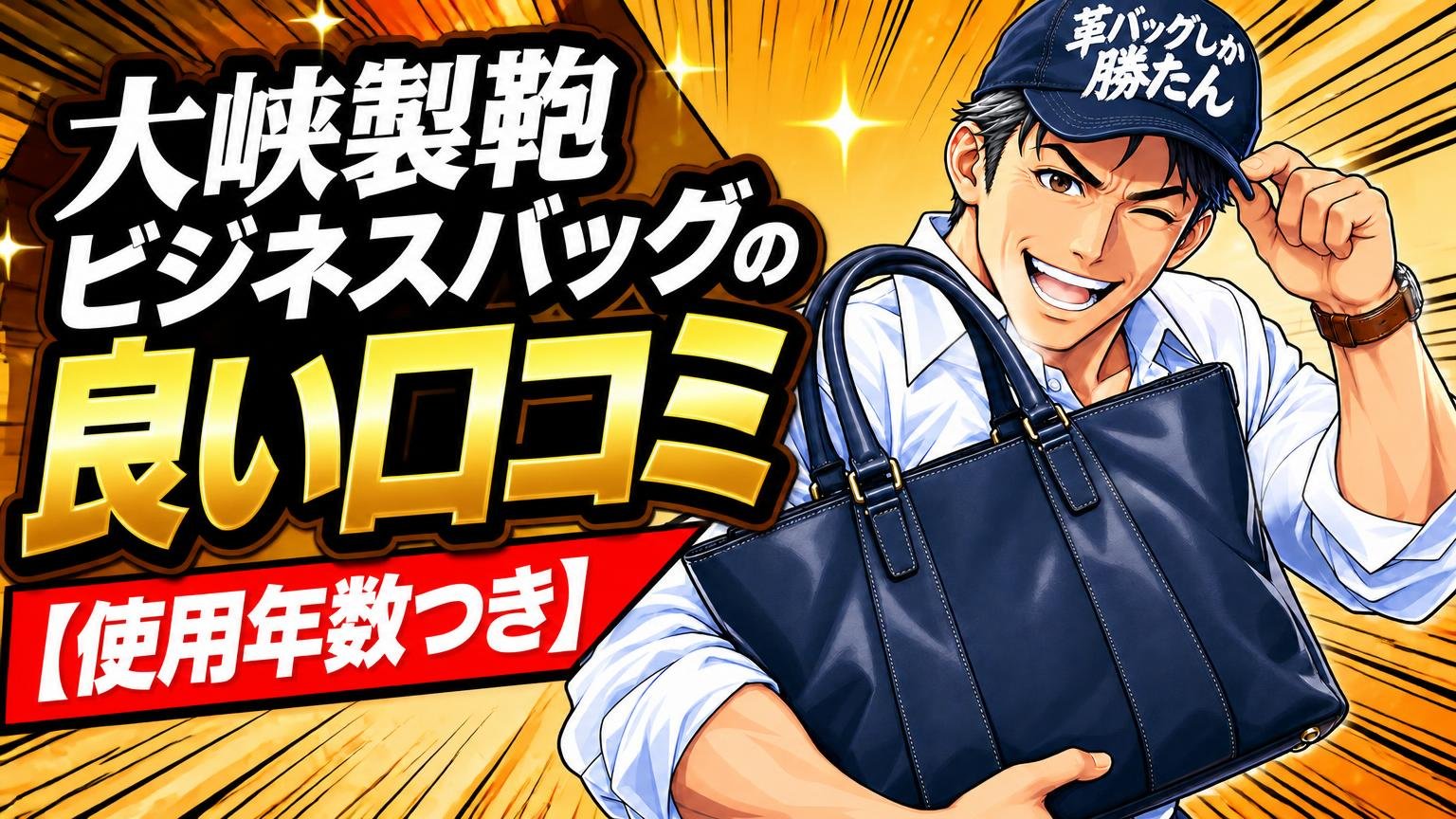 大峽製鞄ビジネスバッグの良い口コミ【使用年数つき】