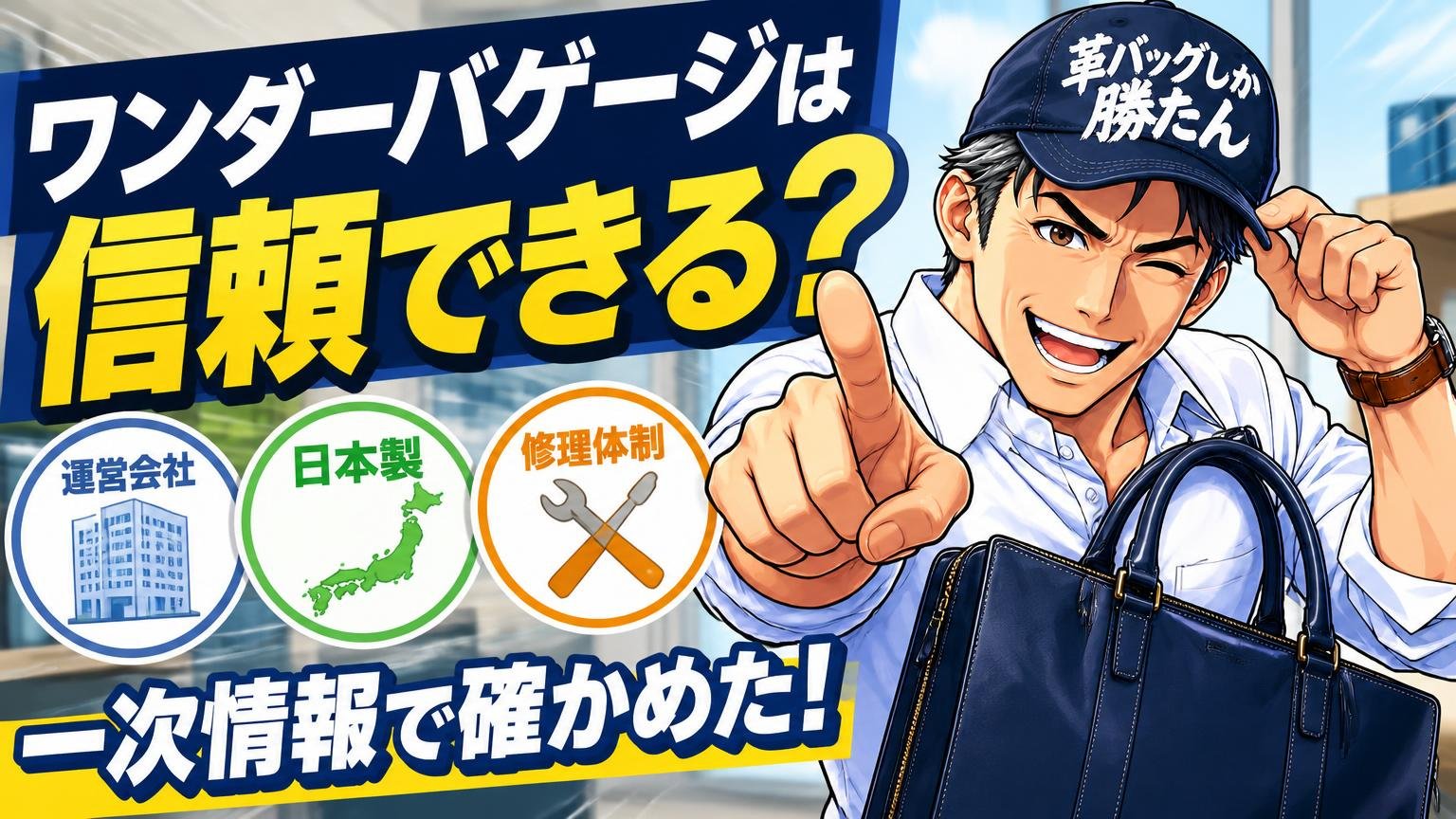ワンダーバゲージは信頼できる？運営会社・日本製・修理体制を一次情報で確かめた