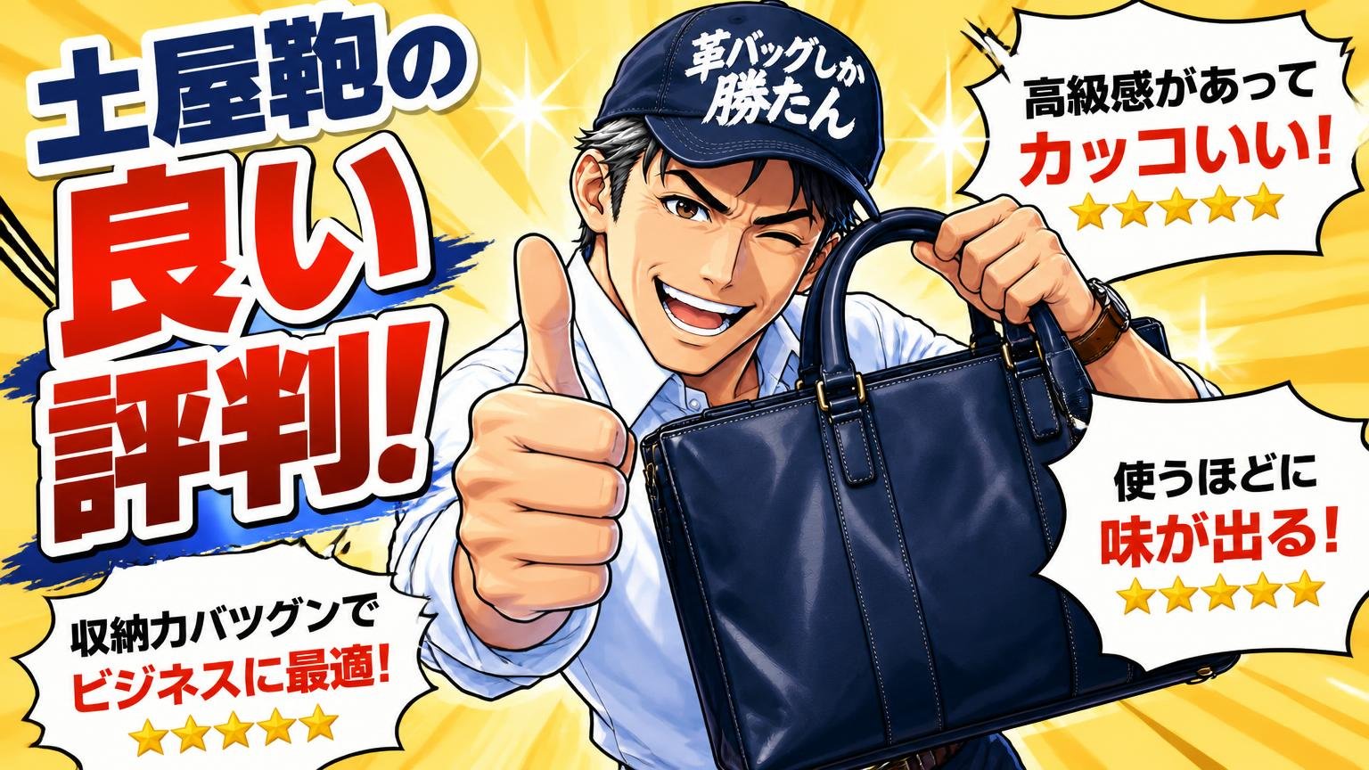 土屋鞄のビジネスバッグの良い評判・口コミ