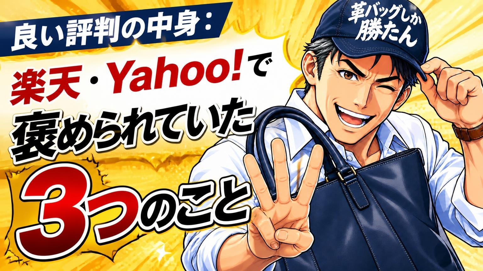 良い評判の中身：楽天・Yahoo!で褒められていた3つのこと