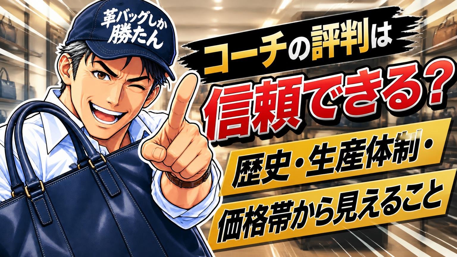 コーチの評判は信頼できる?歴史・生産体制・価格帯から見えること