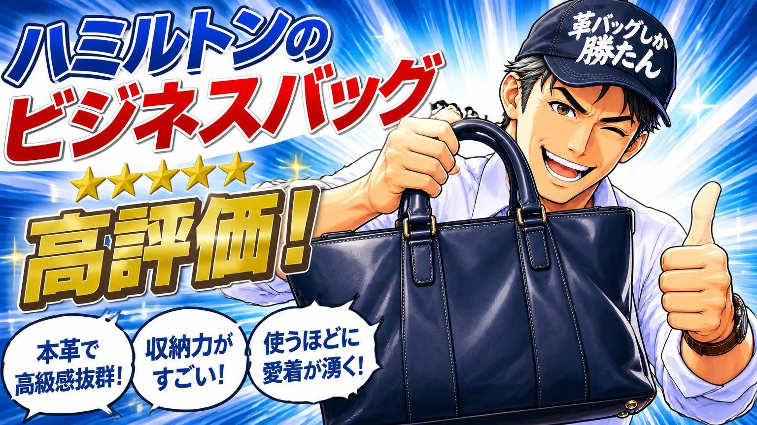 ハミルトンのビジネスバッグの良い口コミ・評判