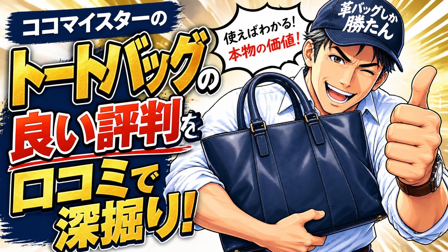 ココマイスターのトートバッグの良い評判を口コミで深掘り