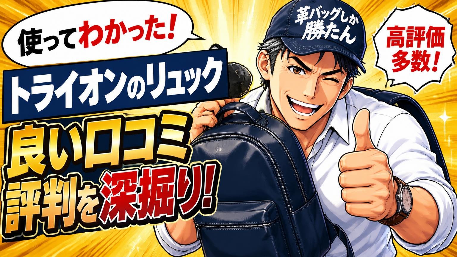 トライオンのリュックの良い口コミ・評判を深掘り