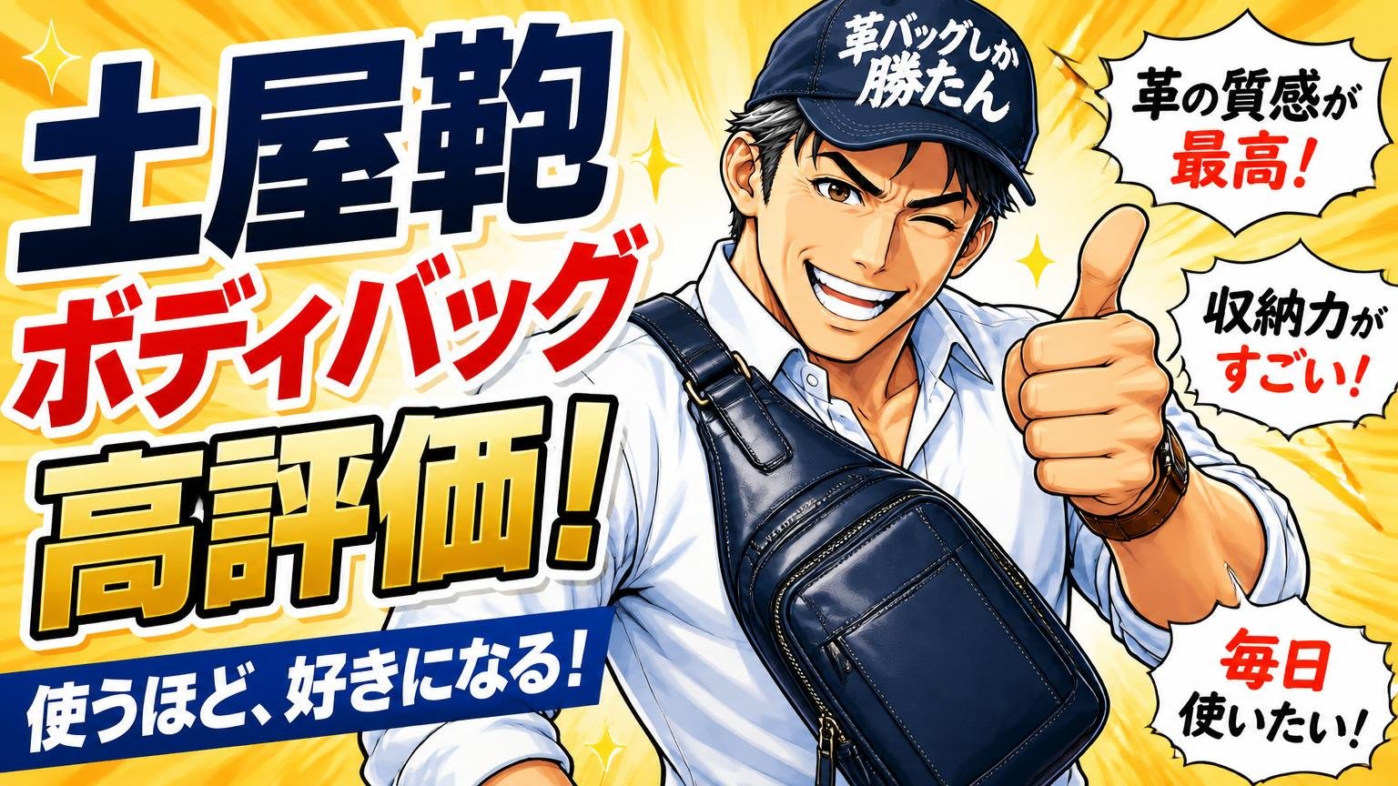 土屋鞄のボディバッグの良い評判・口コミ