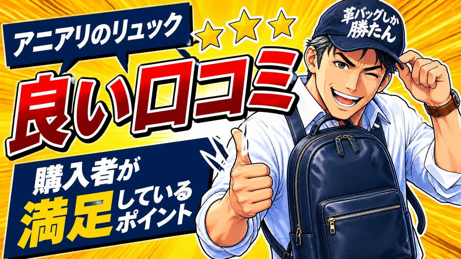 アニアリのリュックの良い口コミ｜購入者が満足しているポイント
