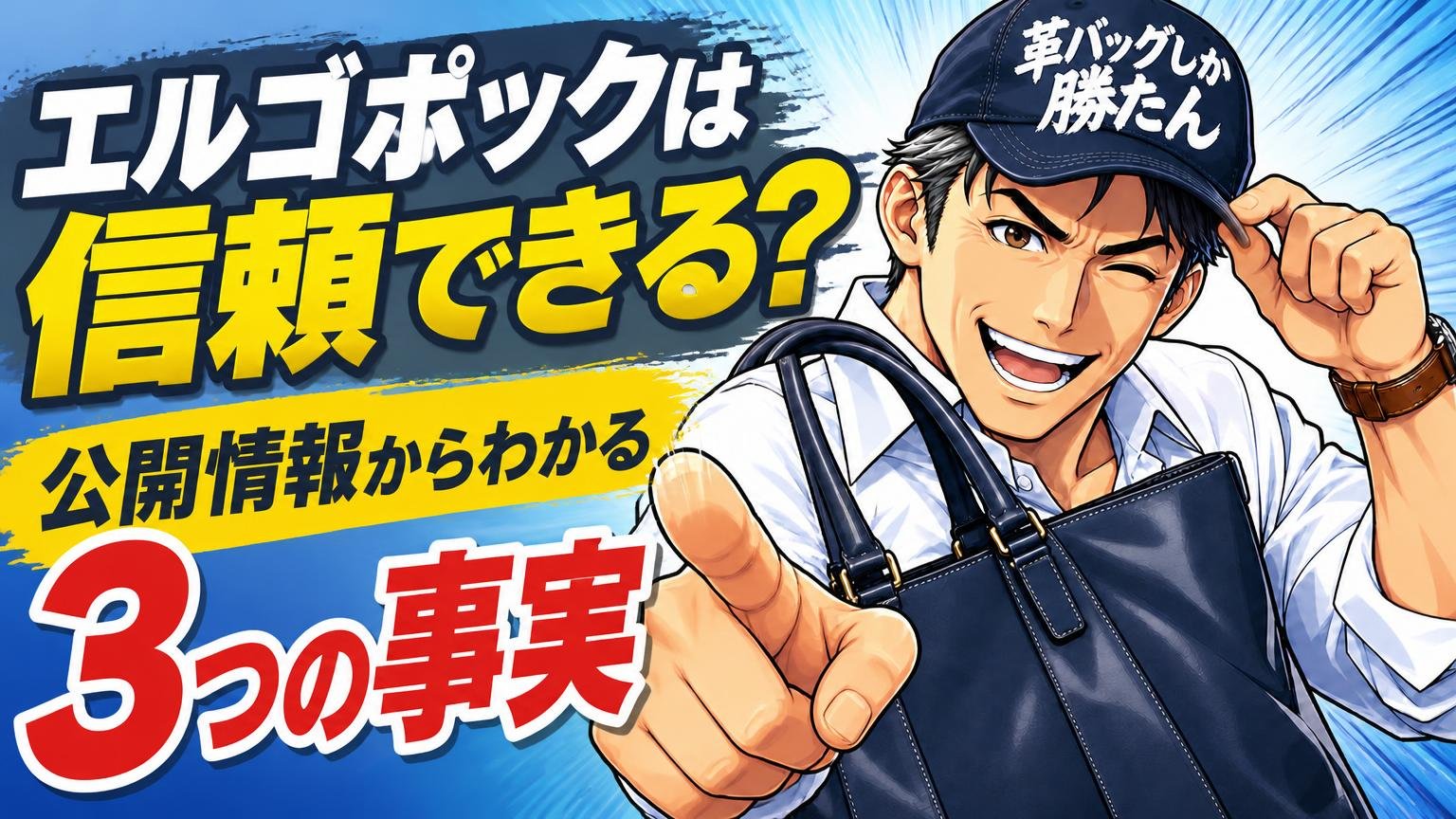 エルゴポックは信頼できる？公開情報からわかる3つの事実