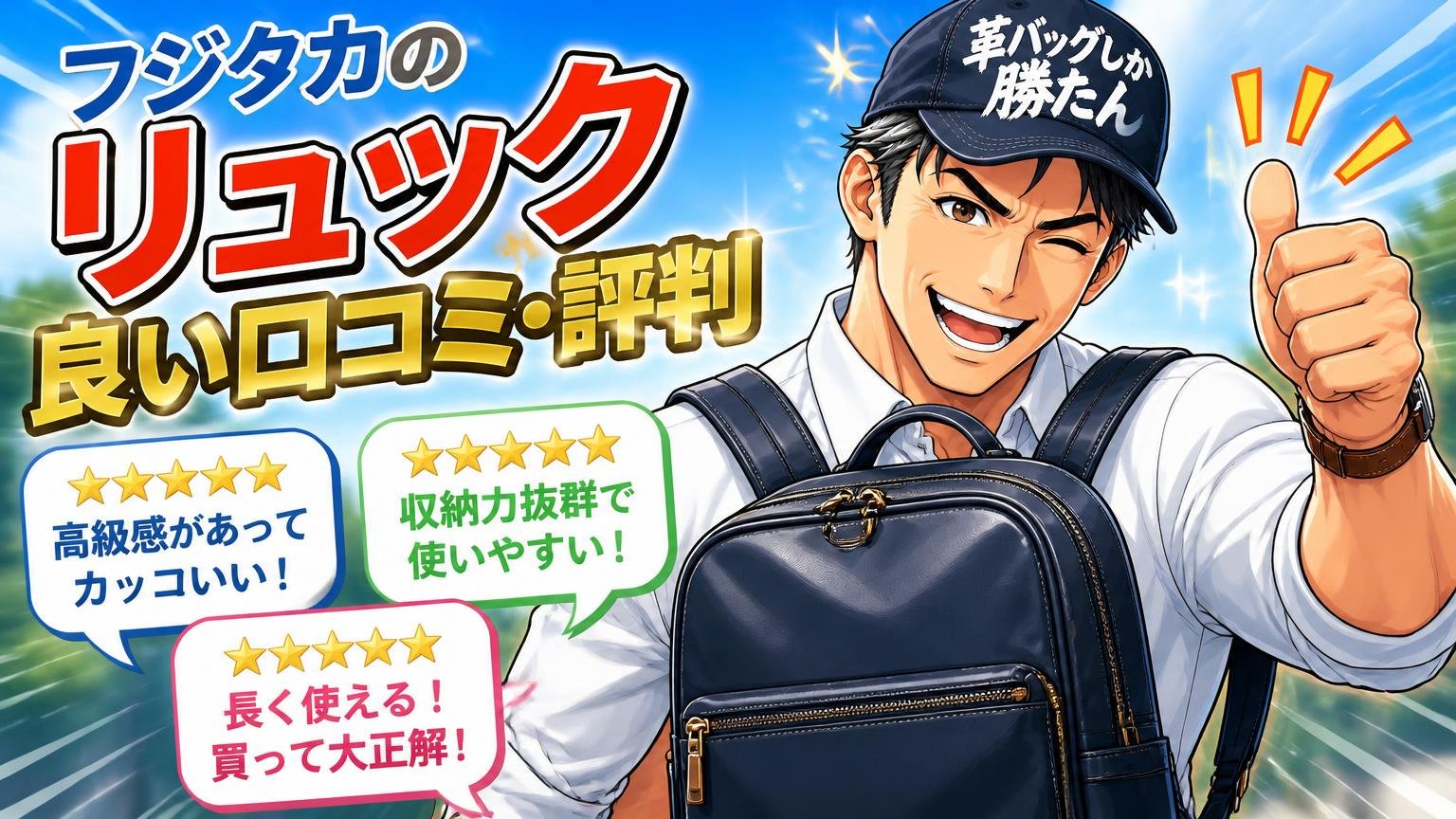 フジタカのリュックの良い口コミ・評判
