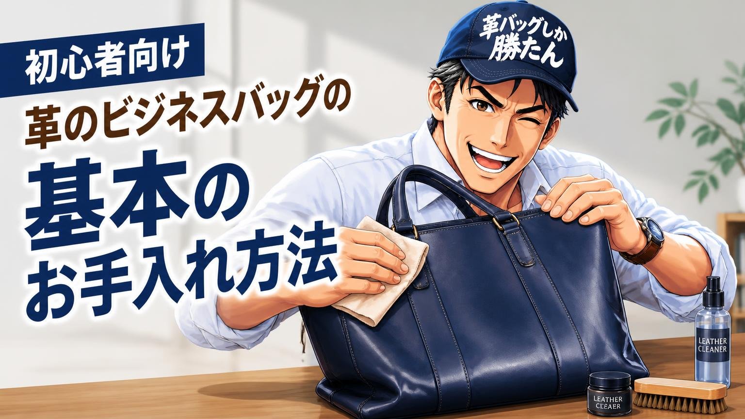 初心者向け｜革のビジネスバッグの基本のお手入れ方法