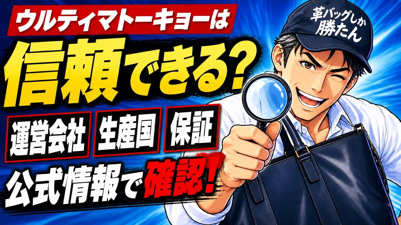 ウルティマトーキョーは信頼できる？運営会社・生産国・保証を公式情報で確認