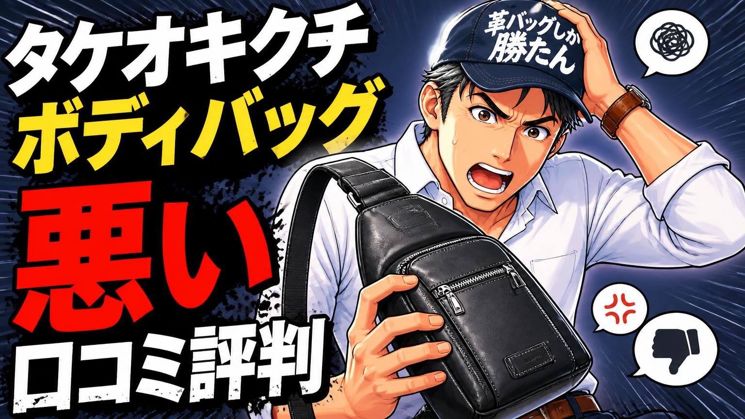 タケオキクチのボディバッグの悪い口コミ評判