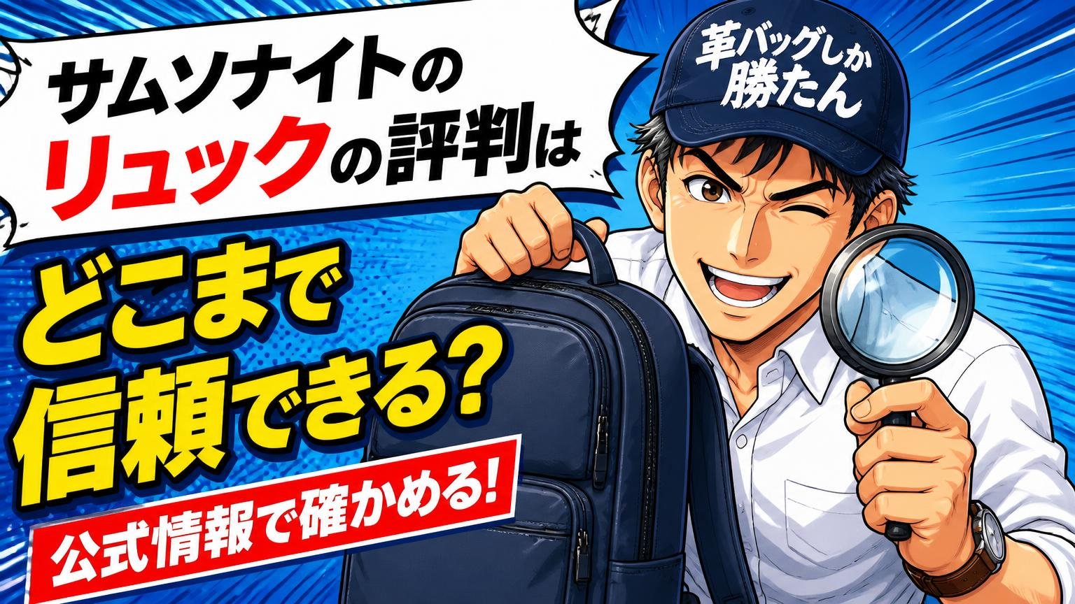 サムソナイトのリュックの評判はどこまで信頼できる?公式情報で確かめる