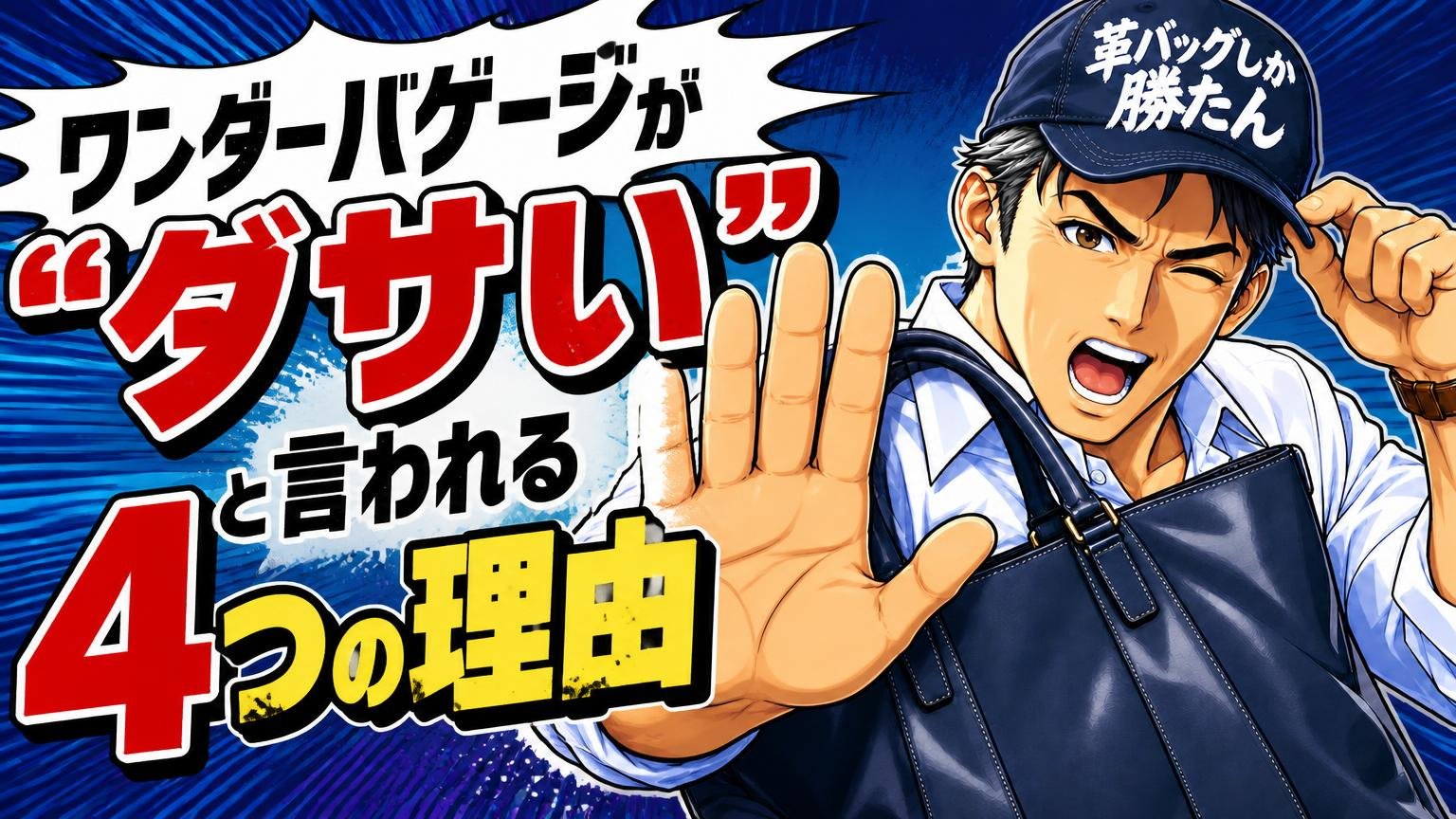 ワンダーバゲージが「ダサい」と言われる4つの理由