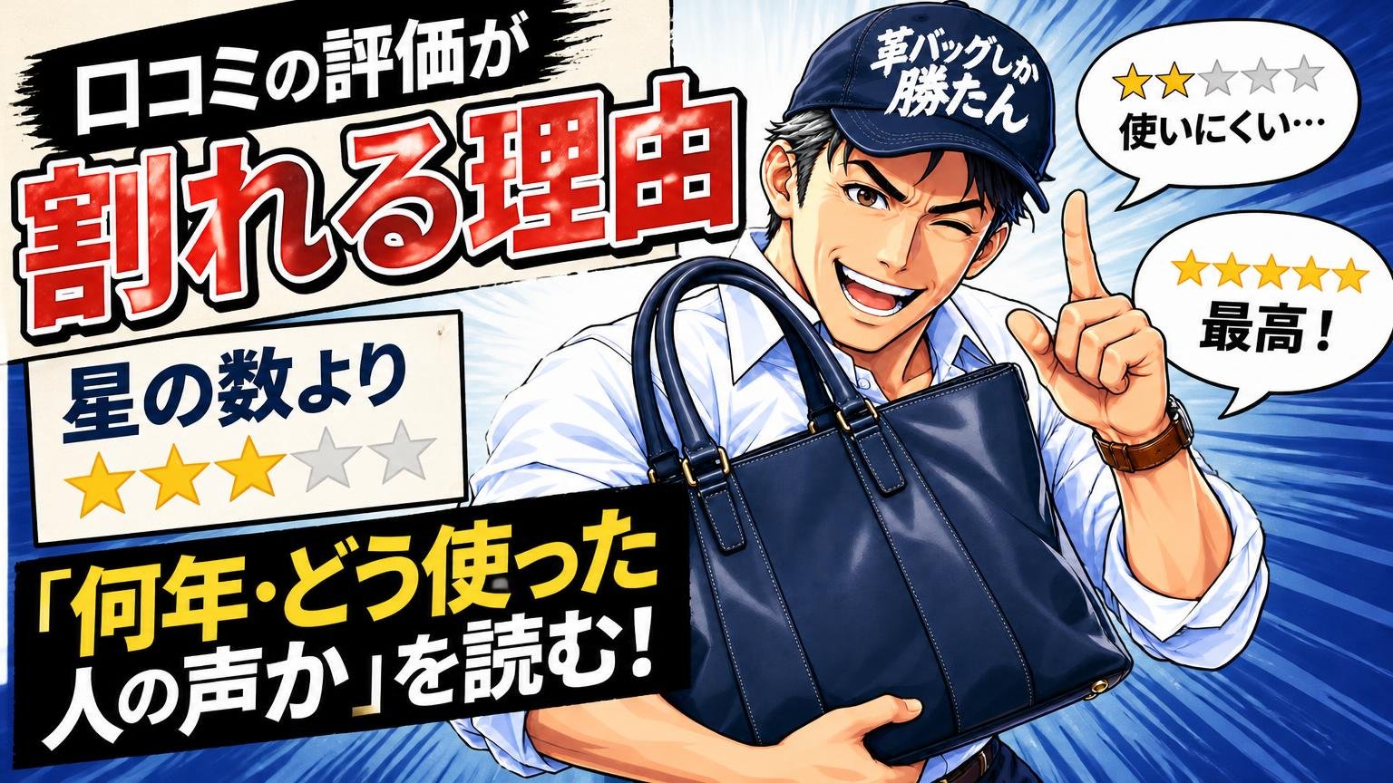 口コミの評価が割れる理由｜星の数より「何年・どう使った人の声か」を読む