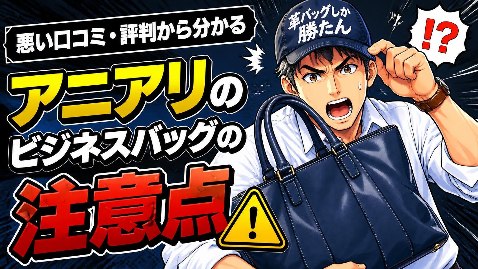 悪い口コミ・評判から分かるアニアリのビジネスバッグの注意点