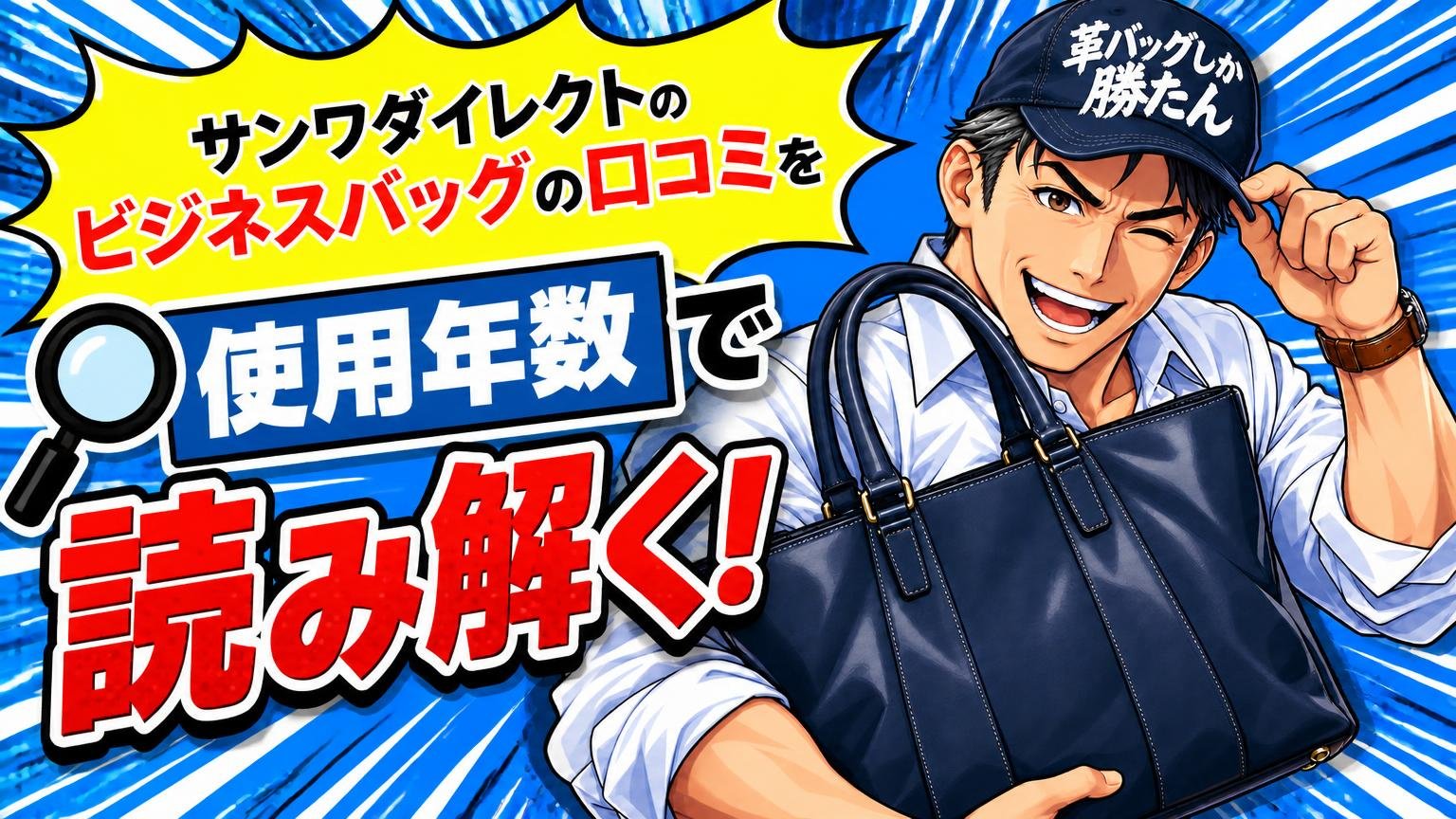 サンワダイレクトのビジネスバッグの口コミを「使用年数」で読み解く