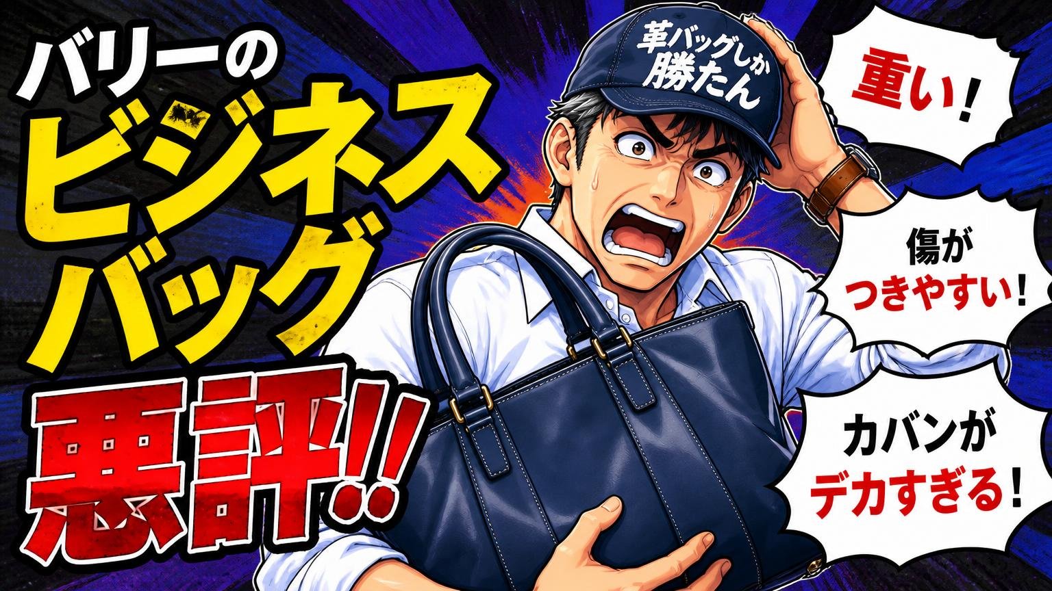 バリーのビジネスバッグの悪い評判・気になる口コミ