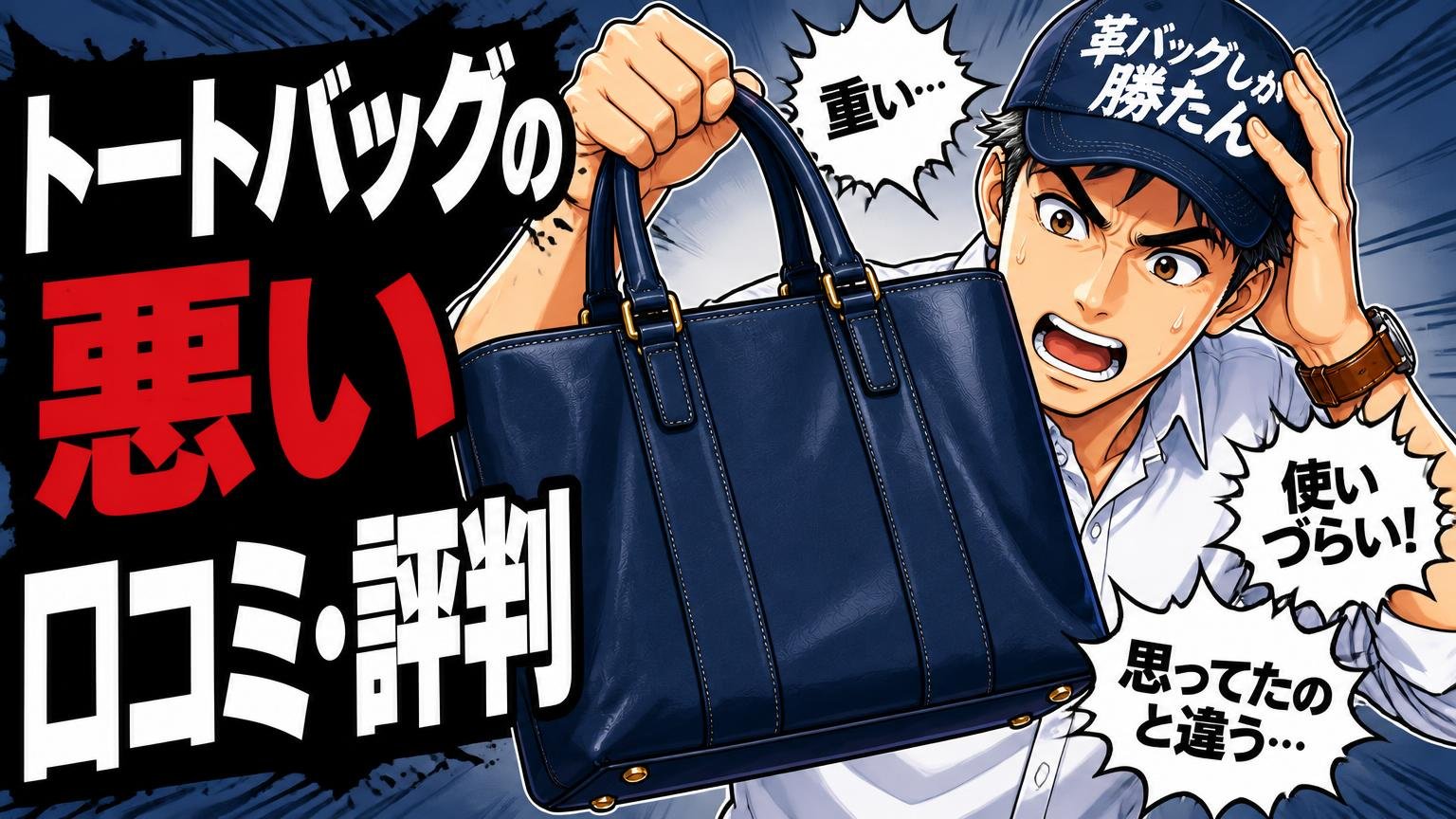 トライオンのトートバッグの悪い口コミ・評判