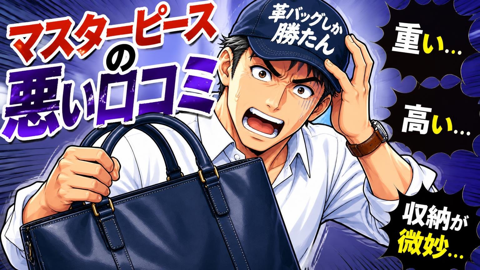 マスターピースのトートバッグの悪い口コミ