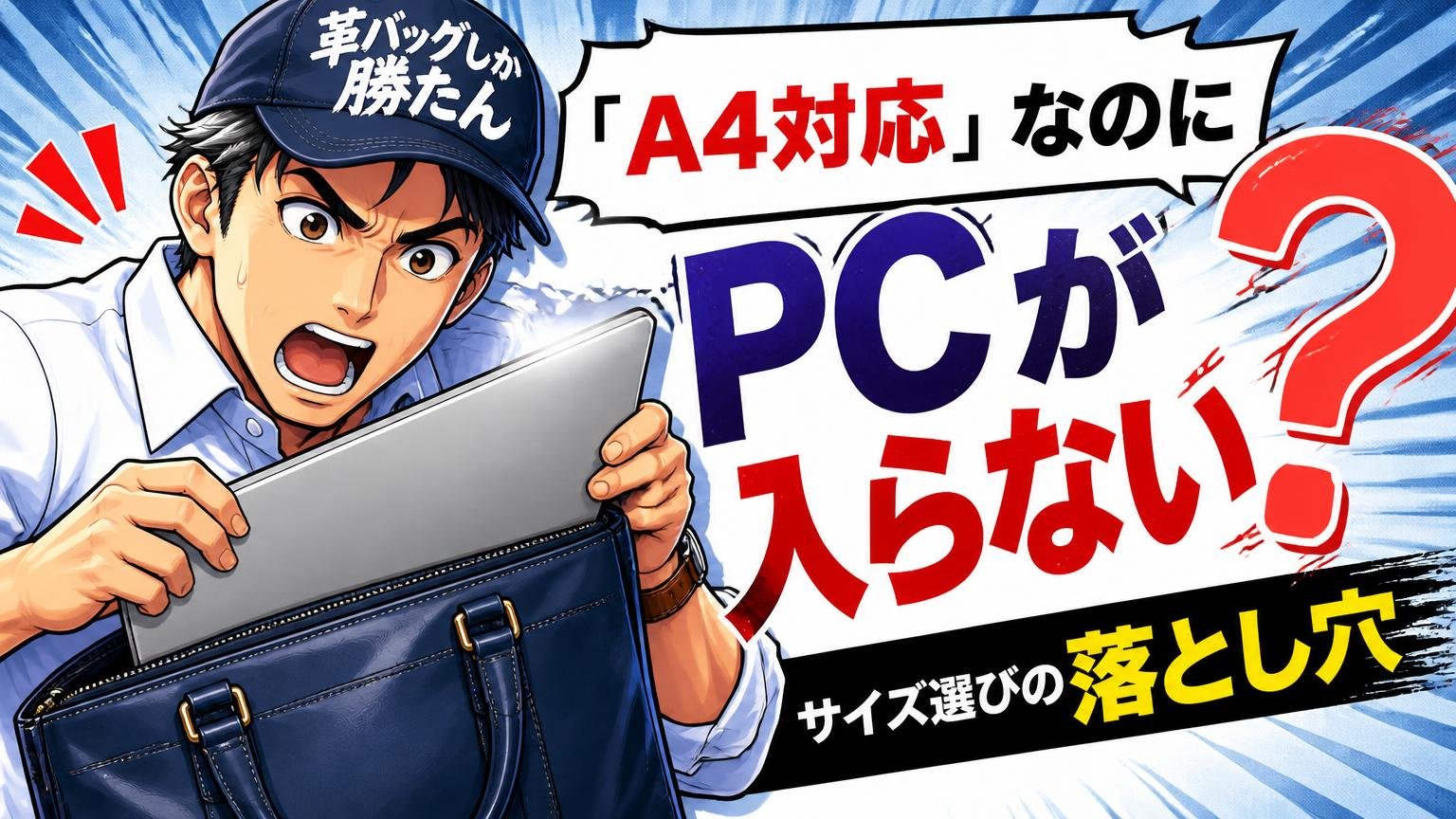 「A4対応」なのにPCが入らない？サイズ選びの落とし穴