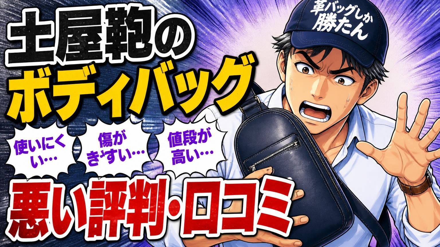 土屋鞄のボディバッグの悪い評判・口コミ